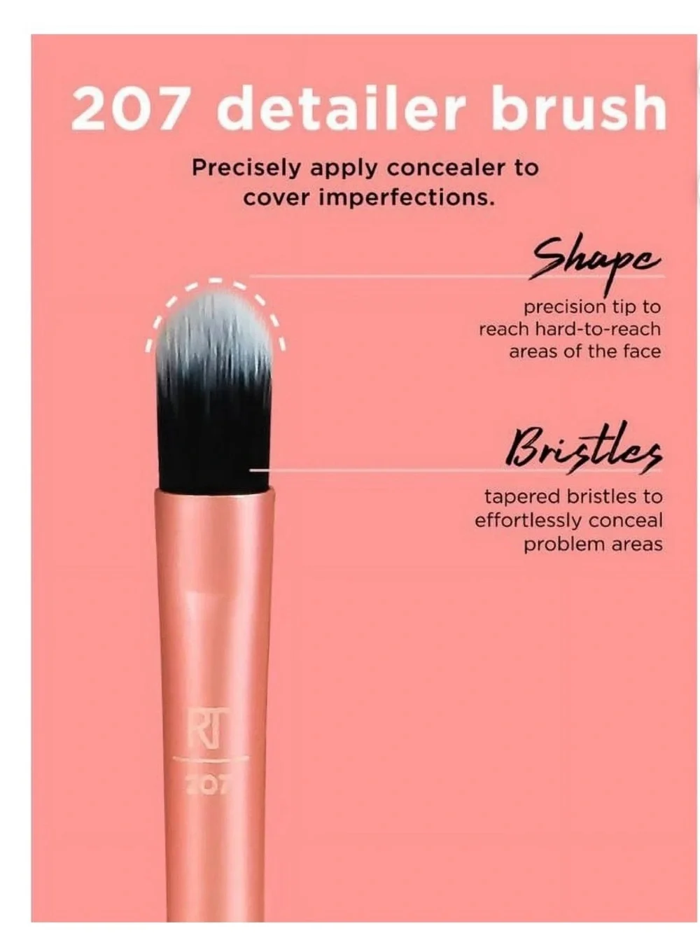 Real Techniques Flawless Base Makeup Brush Set, 5 Piece Set